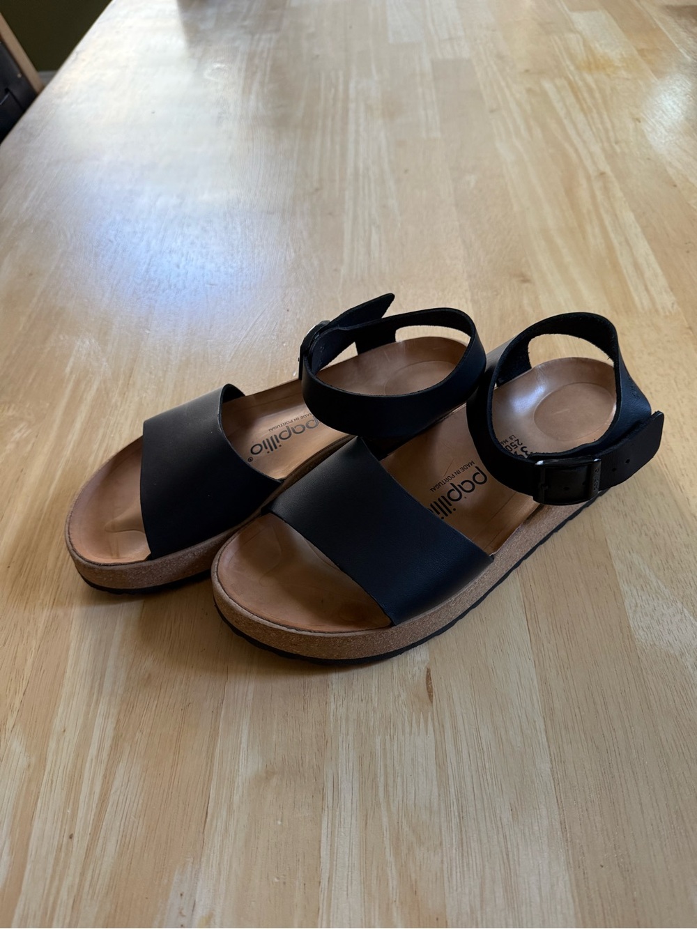 Birkenstock Black Cork Footbed Ankle Strap Sandal - Women - Picture 9 of 9